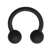 Titan Circular Barbell black matt 2.5x10x5/5mm
