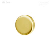 18K Gold Push In Plain Pin