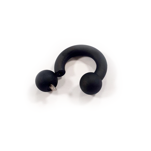 Titan Internal Circular Barbell black matt 3,0x10x6/6 mm