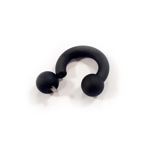 Titan Internal Circular Barbell black matt 4,0x10x6/6 mm