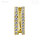 18K GOLD 2 LINES HINGED CLICKER SET W. PREM ZIRCONIA 1.2 x 8 mm