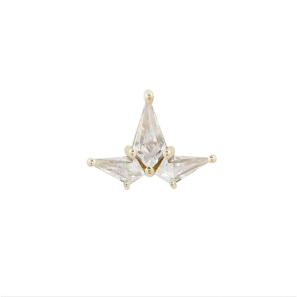 14K Gold TL Aufsatz Halbstern