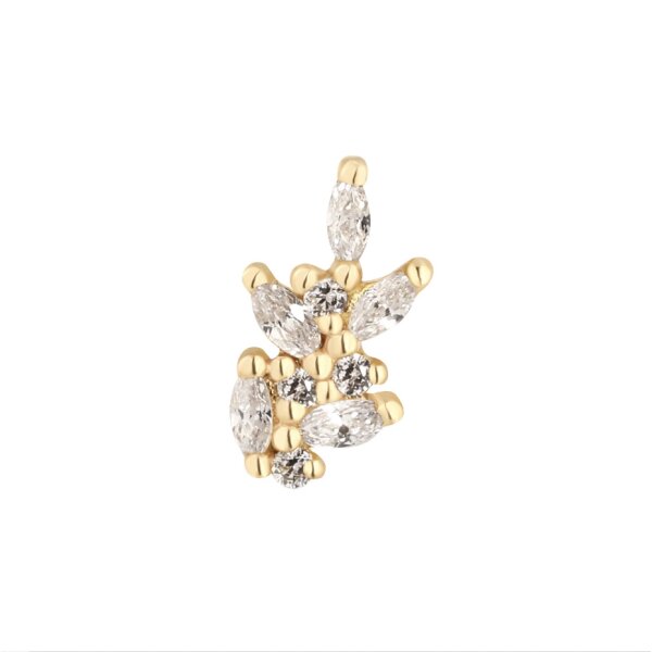 14K Gold TL Aufsatz Wildflower