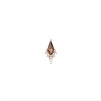 14K Gold TL Aufsatz Route w stones