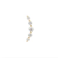 14K Gold TL Aufsatz Bogen w stones