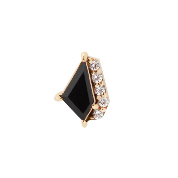 14K Gold TL Aufsatz mit Steinen