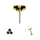 Titan mit 18K  Push In Trinity Attm. Black