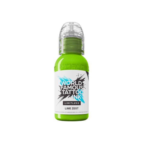 World Famous Limitless Tattoo Ink - Lime Zest 30ml