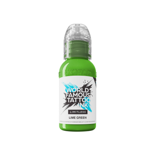 World Famous Limitless Tattoo Ink - Lime Green 30ml