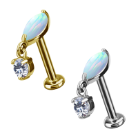 CoCr NF Push In Marquise w. Opal