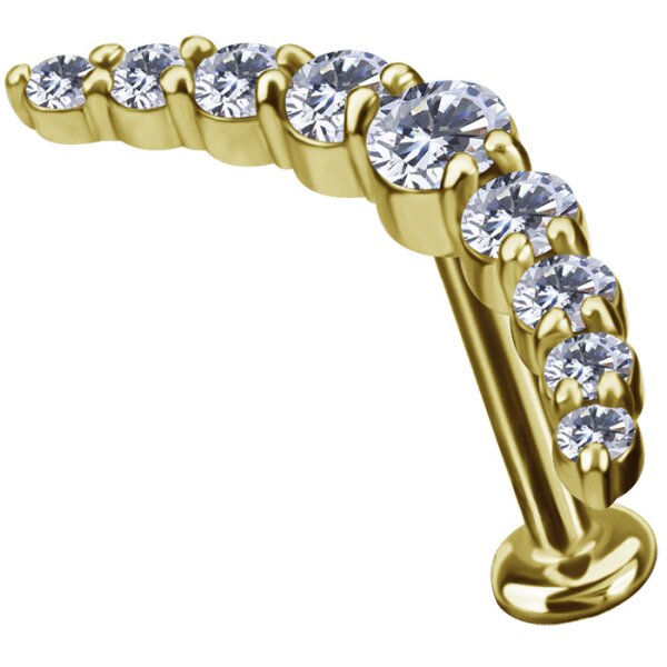 CoCr NF Push In Curved w Stones