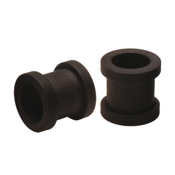 Black Matt Flesh Tunnel 10 mm