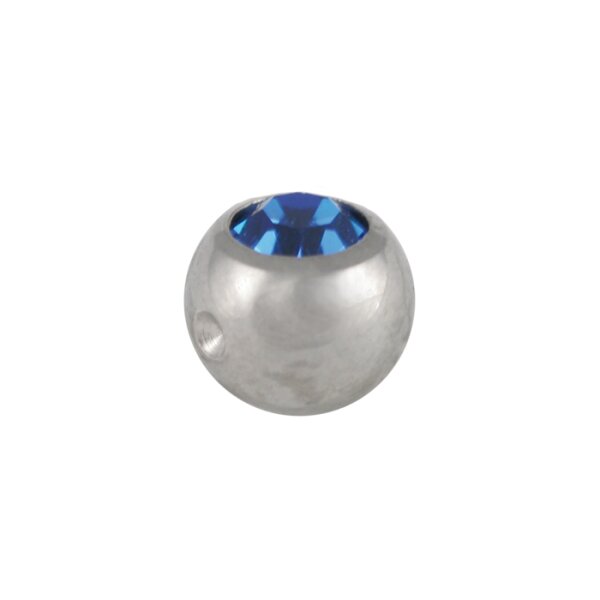 Surgical Steel jewelled Dimple Ball