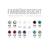 Labret w jewelled ball 1.2x8x3