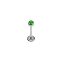 Labret w jewelled ball 1.2x8x3