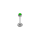 Labret w jewelled ball 1.2x8x3