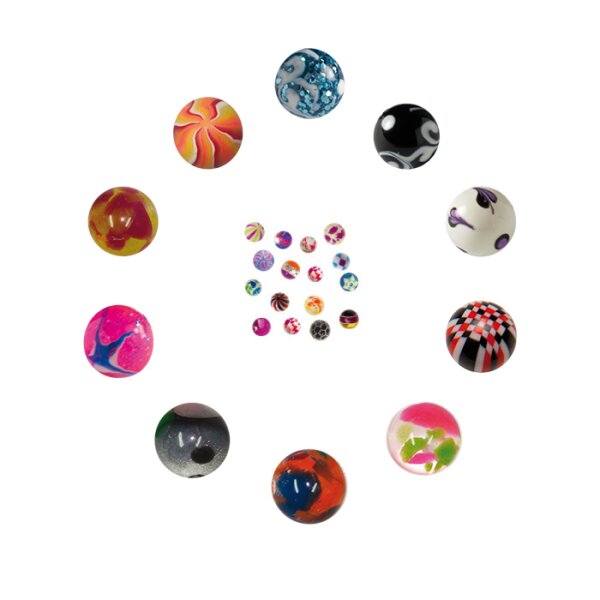 Acrylic Ball (Mix) - 100 pcs
